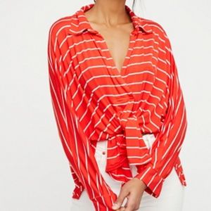 Free People We The Free Can't Fool Me Striped Tee